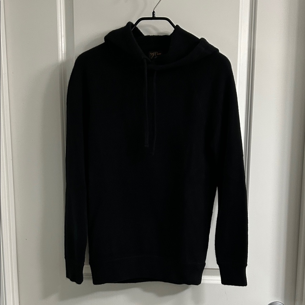 j.crew - midweight cashmere raglan-sleeve hooded sweater
